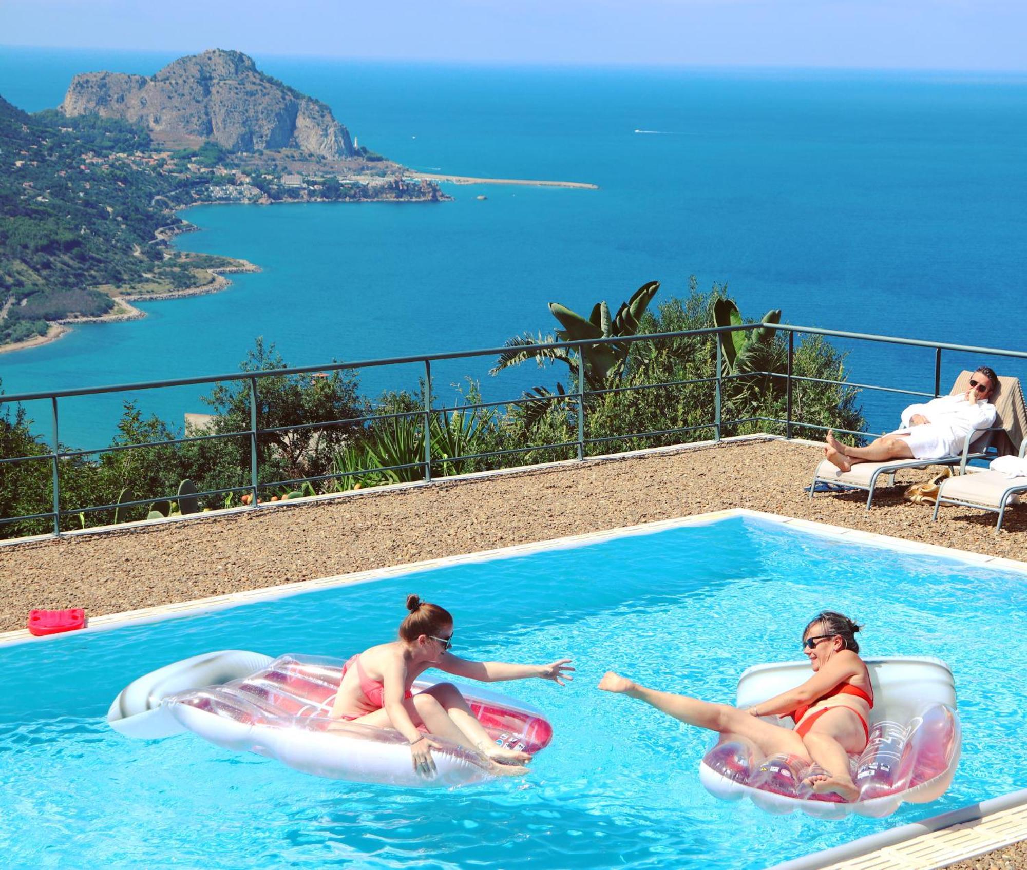 Cefalu Nest Pool House Terrace Sea View Exterior foto
